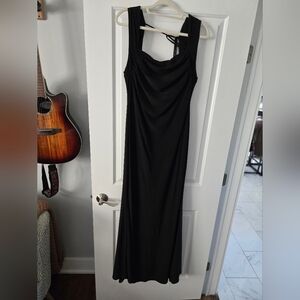 Fashion Nova Black Backless Dress